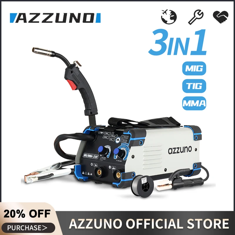 Полуавтоматический сварочный аппарат 3 в 1, сварочный аппарат без газа MIG MMA LIFT TIG для домашней сварки