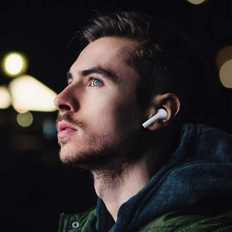 Беспроводные Bluetooth V5.0 наушники с сенсорным управлением большая емкость зарядный