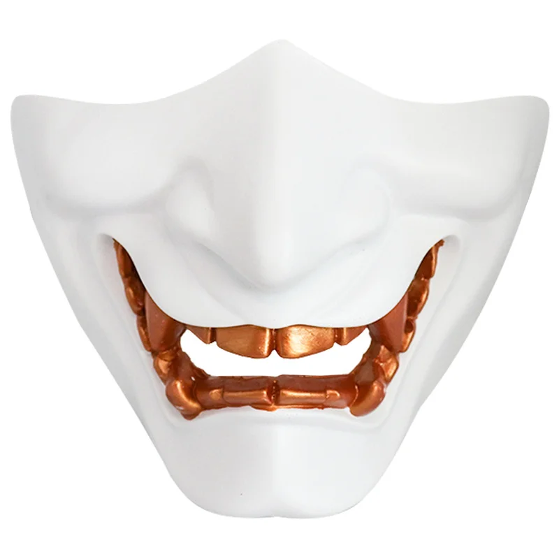 

4 Colors Hannya Mask Ghost of Tsushima Sakai Cosplay Mask Halloween Cosplay Prajna Demon Devil Terror Grimace Half Face Mask