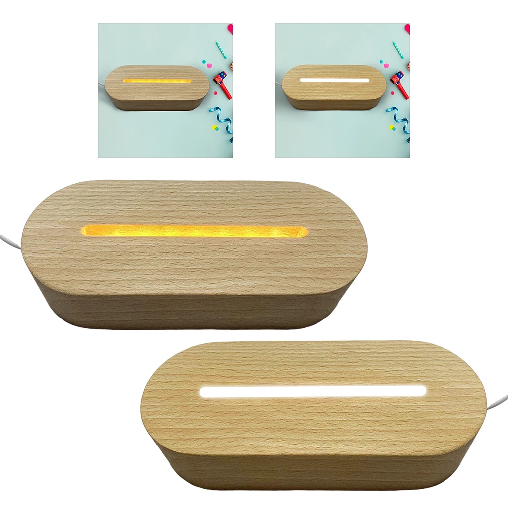 

LED Light Base Acrylic Art Display Lighted Base Lamp for Crystals Resin Art