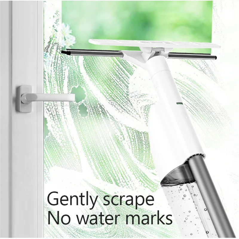 Щетка для чистки стекла с распылителем воды салфетка мытья окон из силикона и