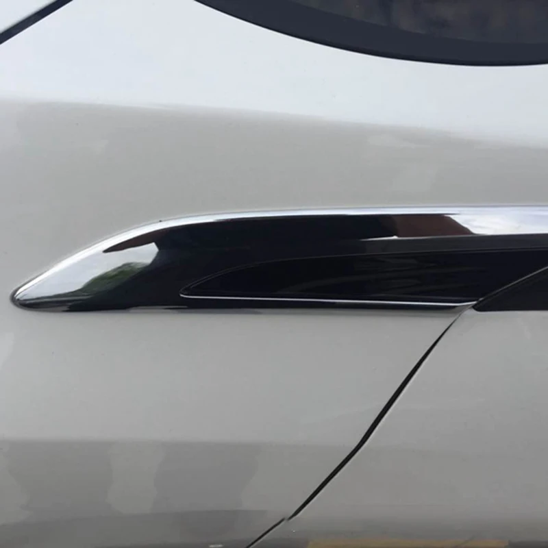 

NEW-Car Body Cover Detector Accessories Front Side Foliage Leaf Fender Vent Trim Fit for Honda Civic 10Th Sedan 2016-2019