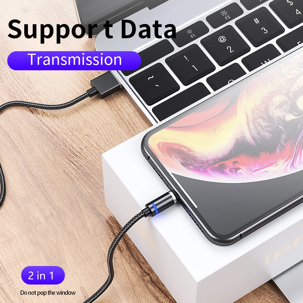 Магнитный кабель Udyr Micro USB Type C зарядный для Samsung iPhone 7 6 зарядное устройство быстрый шнур провода