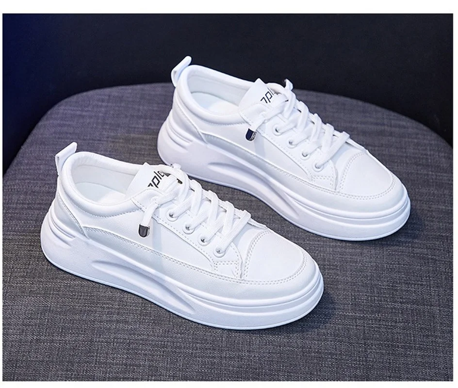 

2021 Fashion Sneakers Women Shoes Young Ladies Casual Shoes Female Sneakers Brand Woman White Shoes Thick Sole