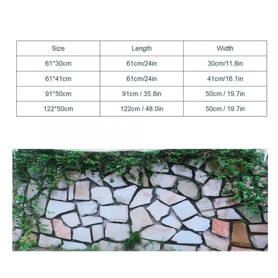 Аквариумный аквариумный фон плакат Декор Стоун стены картины ПВХ наклейка