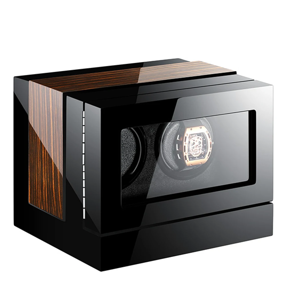 

Automatic Mechanical Watch Winder Watch Box wooden black High Class Motor Shaker Watch Holder Display Jewelry Box New 2019