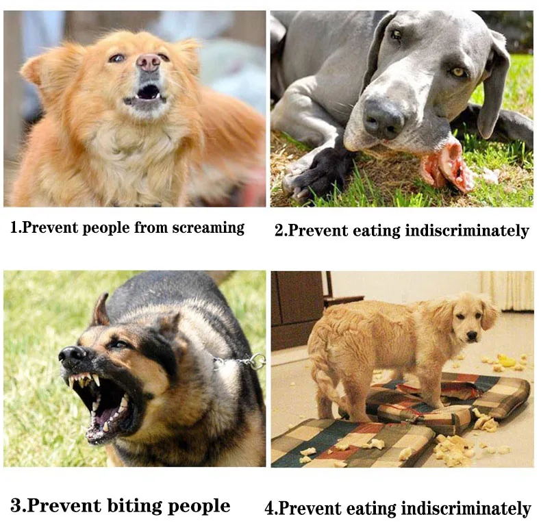 Намордник против намордник лая из искусственной кожи регулируемый