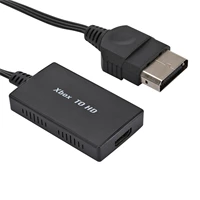 for xbox to hdmi compatible converter hd adapter cable support 1080p720p compatible with original xbox black
