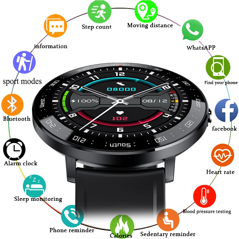 Special Price LIGE Smart Watch Phone Full Touch Screen Sport Fitness Watch IP68 Waterproof Bluetooth Connection For Android ios smartwatch Men