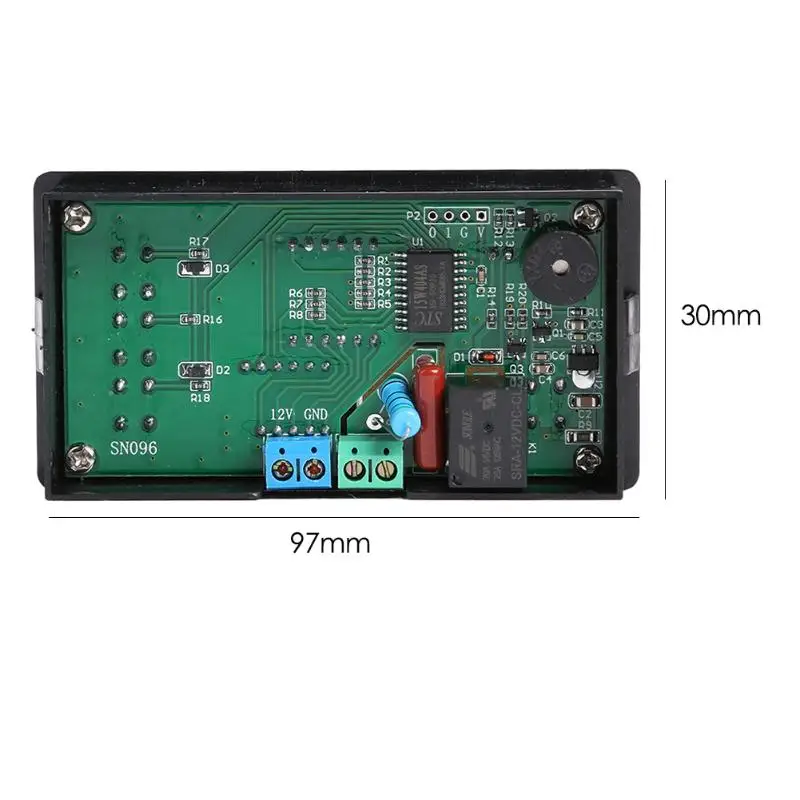 12 в пост. Тока 10 а 1500 Вт Цифровое реле задержки времени с двойным дисплеем таймер