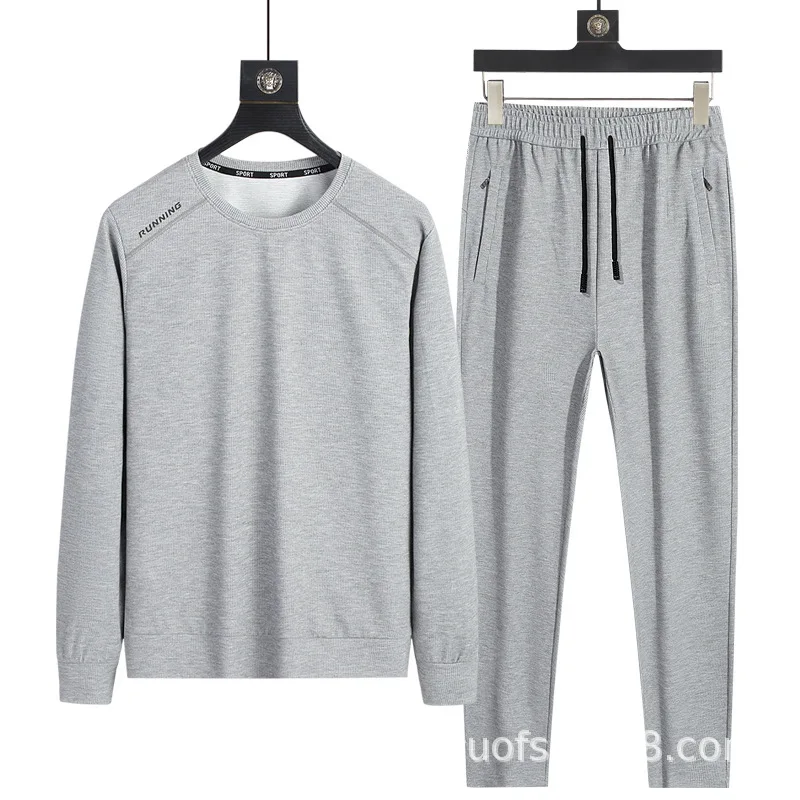 

Мужские повседневные спортивные костюмы, мужские весенне-осенние высококачественные Свободные повседневные топы из двух частей с длинным...