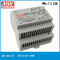 mean well dr 60 single output 60w 200v to 12v 15v 24v genuine industrial din rail switching power supply smps