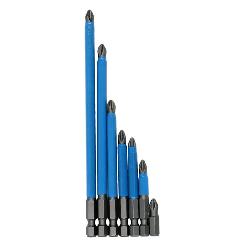 7 шт. Ph2 противоскользящее сверло для электродрели Набор бит шестнадцатеричный