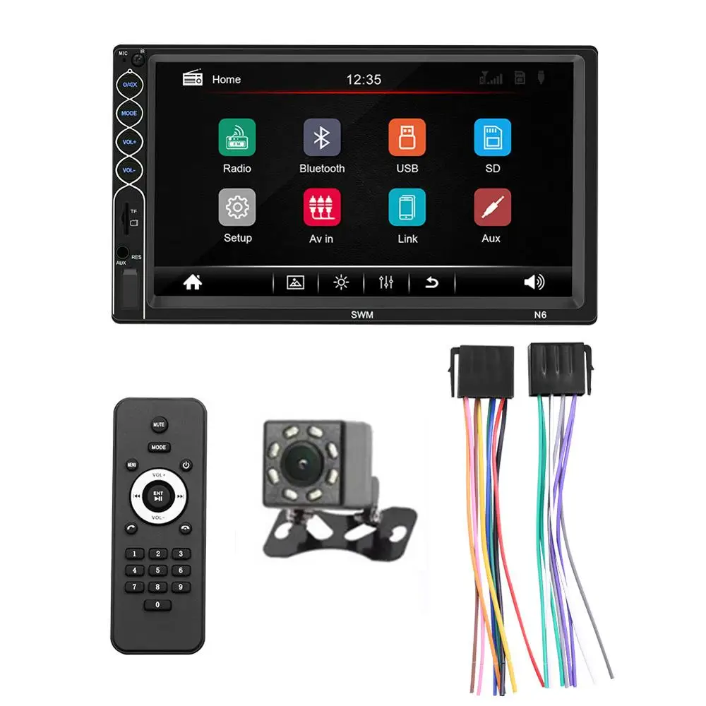 Автомобильное радио Bluetooth 2din мультимедийный MP5 плеер зарядное устройство для