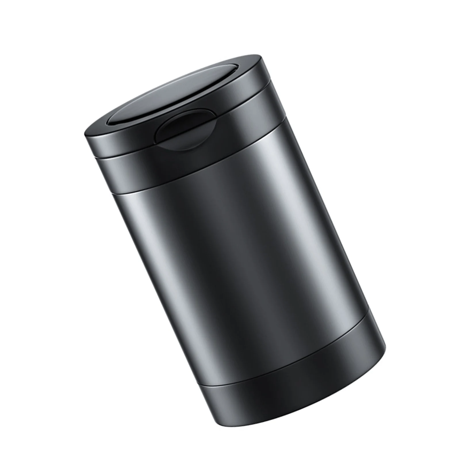 

Car Ashtray Portable Detachable Car Ashtray With Lid LED Light Indicator Car Ashtray_frosted Black/Gray