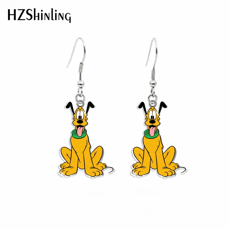 Новое поступление акриловые серьги-Крючки Pluto Dogs милые из эпоксидной смолы |