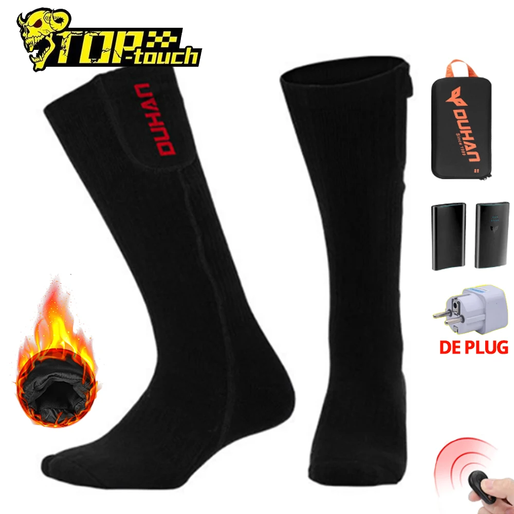 

60℃ Heated Socks USB Control Electric Heating Motorcycle Rechargeable Battery Winter Thermal Socks Outdoor Cycling Sport Socks