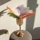 Натуральные Страусиные поделки DIY из перьев, 10 шт., аксессуары для стола, домашнее украшение ручной работы, 15-40 см6-16 дюймов