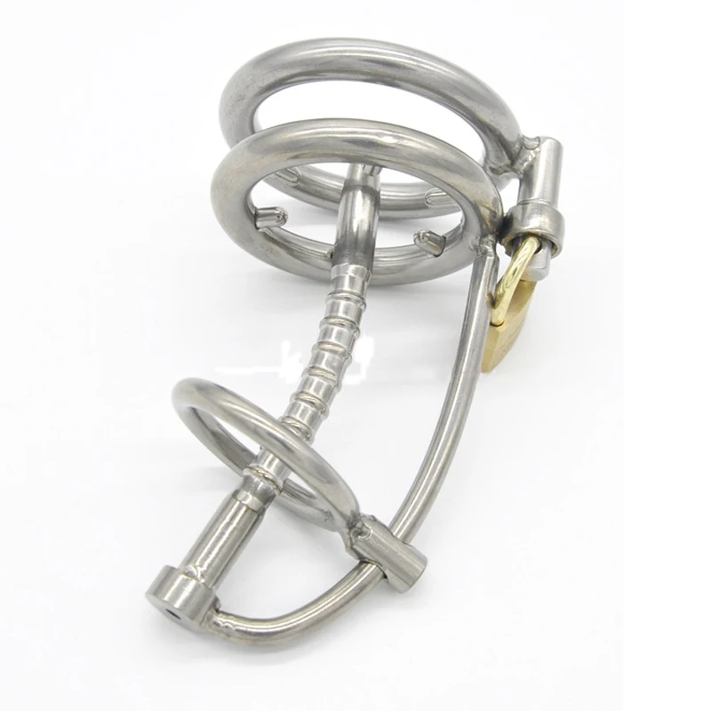 Новейший дизайн мужской телефон шипы из нержавеющей стали клетка на член с