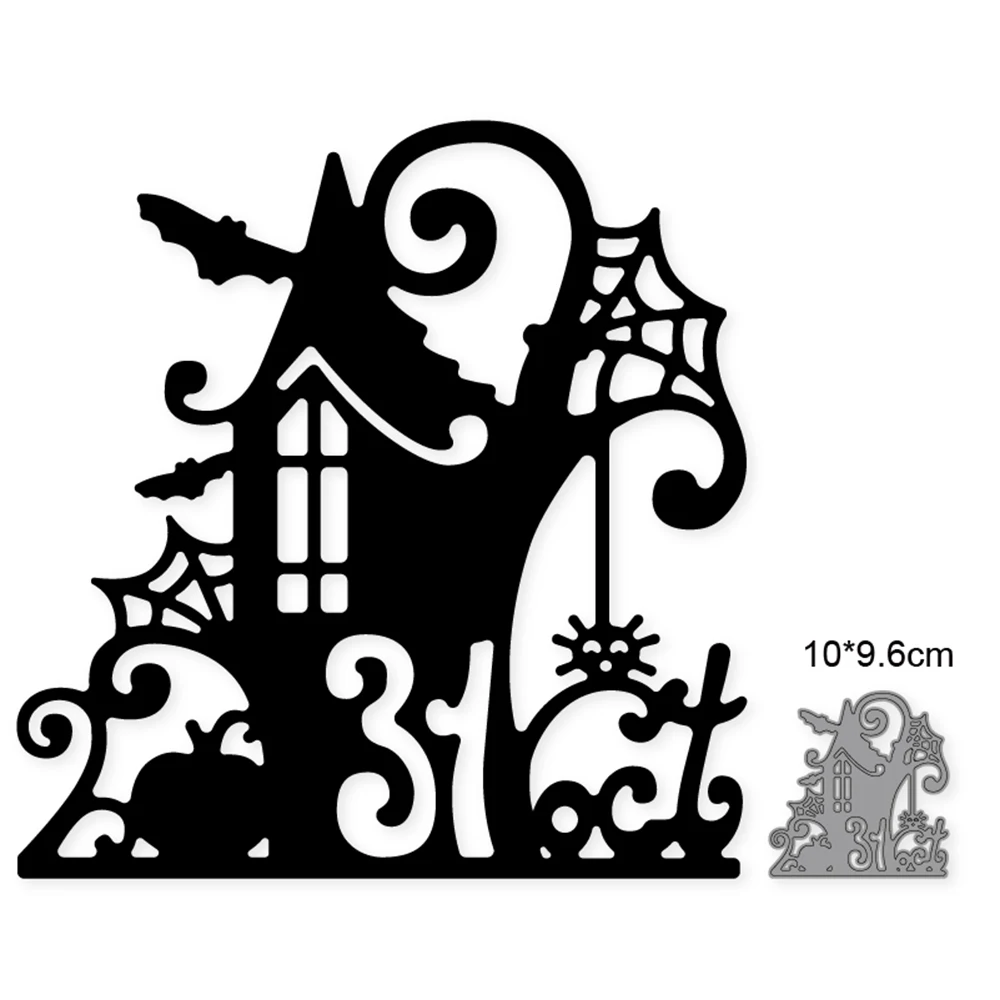 

House Spider Apple Bat 2021 New Metal Cutting Mold Stamp Scrapbook Template DIY Paper Photo Album Card Decoration Embossing