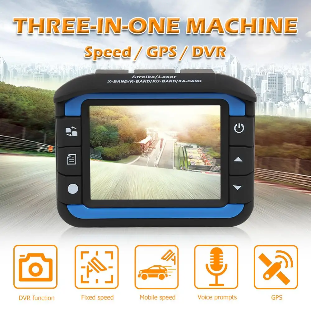 VGR3-S 3 in 1 VGR1/3-S 3 в 1 Автомобильный видеорегистратор регистратор фиксированная скорость измерения мобильный велоциметрия Авто голосовое оповещение gps Радар детектор для России - Название цвета: VGR3-S 3 in 1