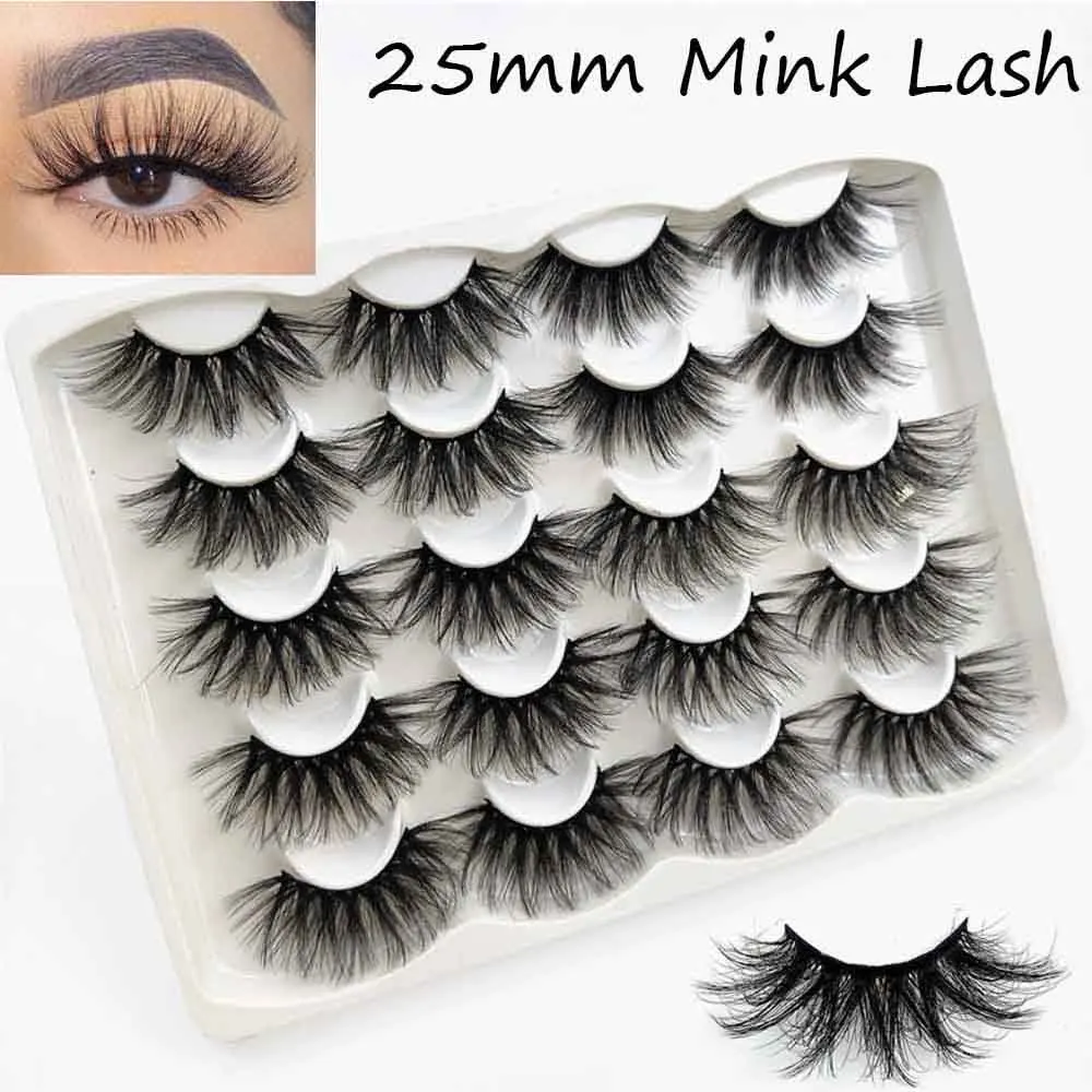 10 пар/компл. 3D норковые накладные ресницы крест накрест тонкими пушистый