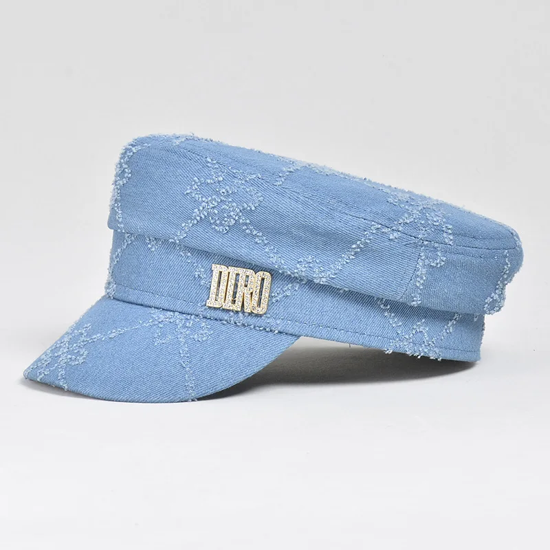 

Vintage Lolita Beret Pure Cotton French Artist Flat Eaves Adjustable Ladies Pure Color Elegant Cowboy Wild Cute Hat Unisex