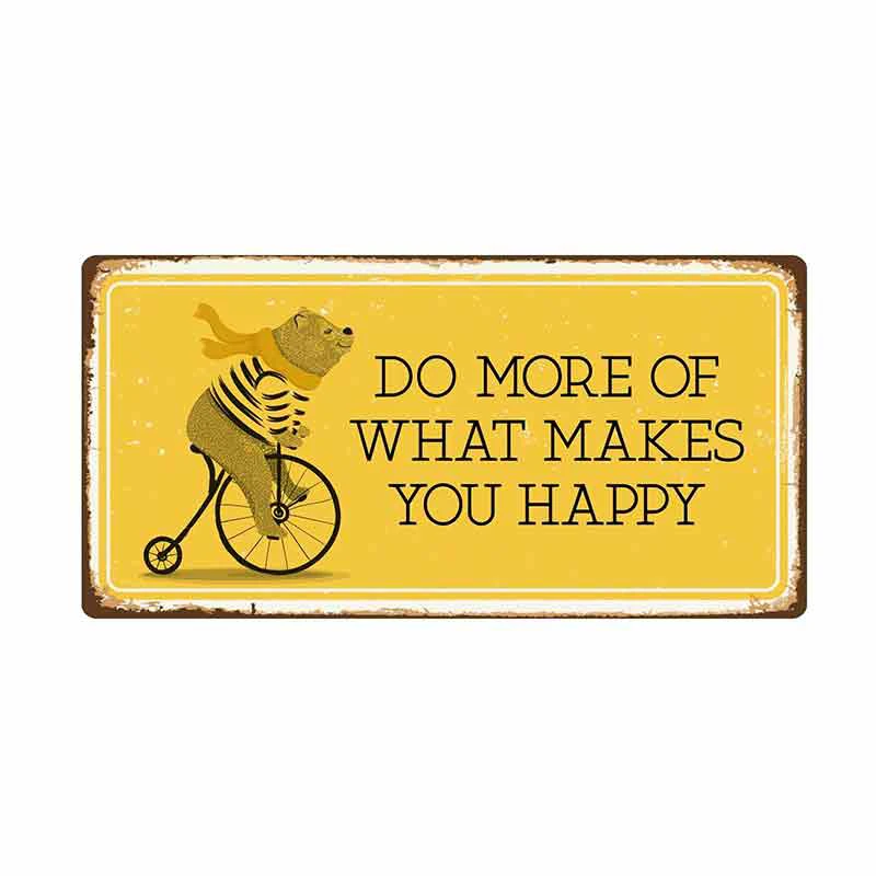 

Do More of What Makes You Happy Sign Funny Car Stickers Windshield Bumper Vinyl Truck RV VAN 3D JDM Car Anime Comic