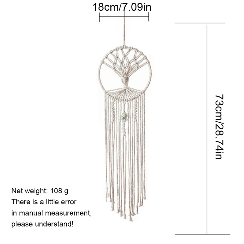 

Macrame Wall Hanging Woven Tapestry Boho Chic Tassel Wall Art Home Decor For Apartment Nursery Dorm Room Gallery Ornaments