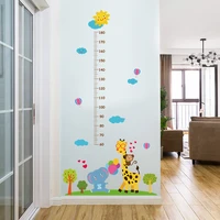 giraffe elephant height paste childrens room porch kindergarten living room background wall decoration