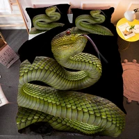 drop shipping various kinds snake bedding set for adult bed covers king queen single duvet cover sets and pillowcae bedclothes