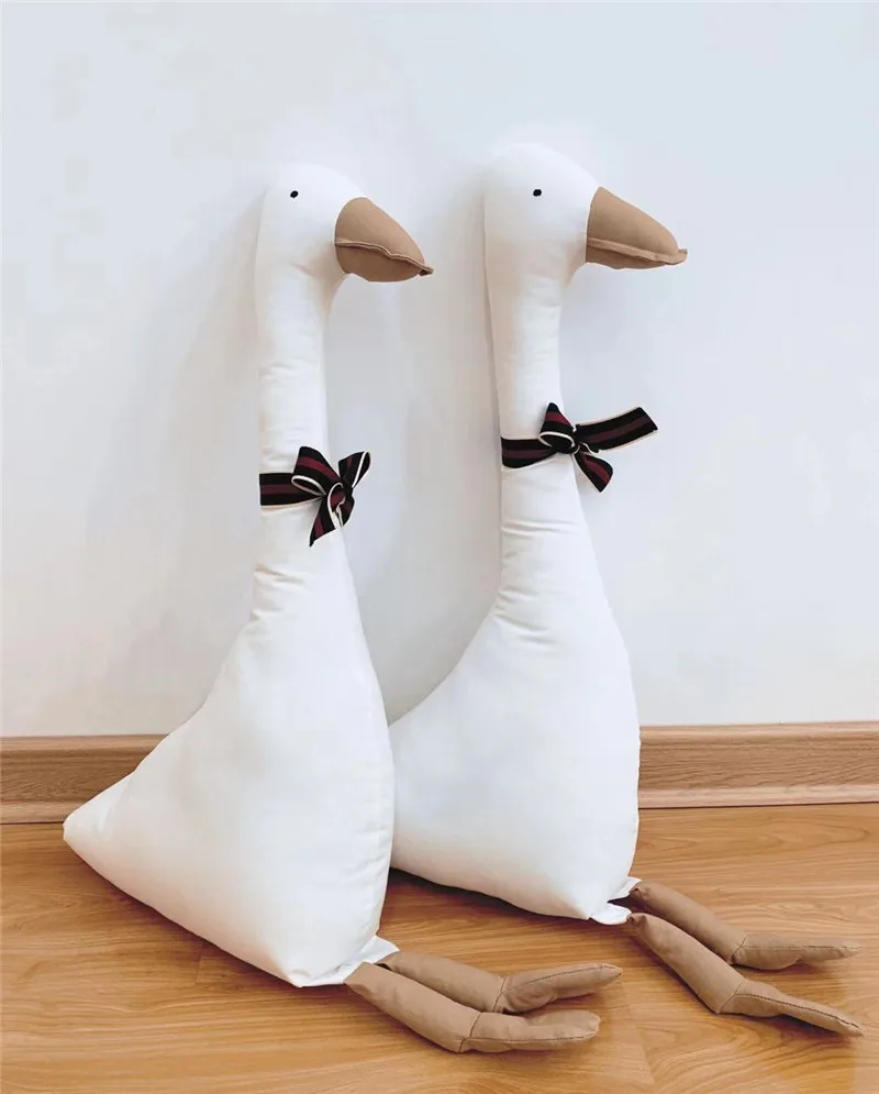 

INS Children Plush Toy Big White Swan Plush Animal Pure Cotton Goose Doll Fluffy Soft Plush Toys Pillow For Kids Birthday Gift