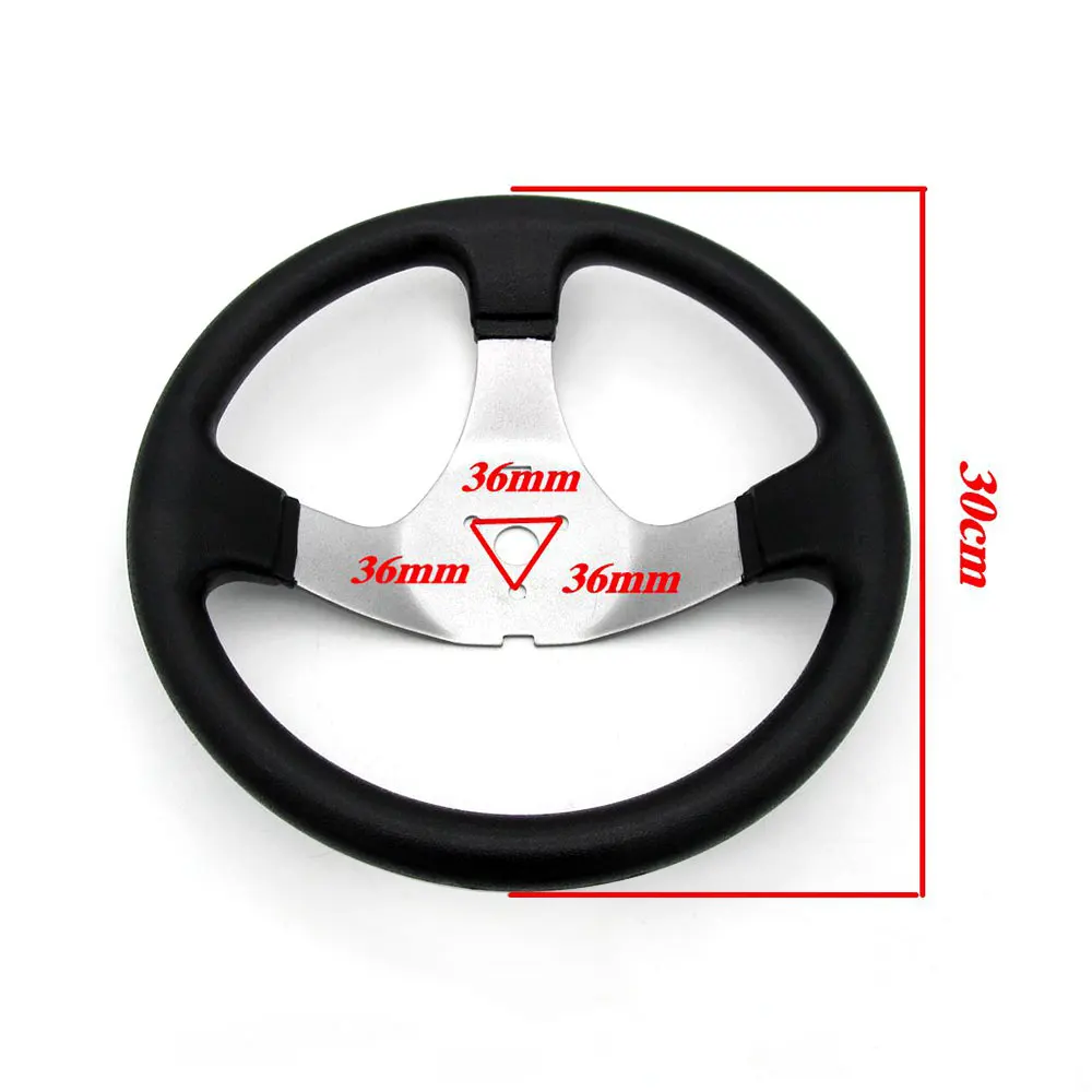 Рулевое колесо Go Kart рулевое шаровая Головка тяговый стержень 300 мм 420 Мотор колеса