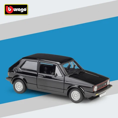 Черный BbURAGO 1:24 1979 Glof GTI MK1 легированная модель металлического гоночного автомобиля игровая модель спортивных автомобилей игрушки для детей подарок Новая коробка - Цвет: Черный