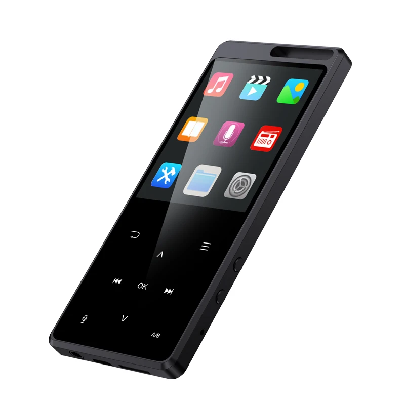 8G Black Новинка 5,0 Bluetooth MP3 сенсорный экран портативный музыкальный плеер Многоязычный MP3 Поддержка Радио FM 128G TF OTG Bluetooth наушники - Цвет: 8G Black