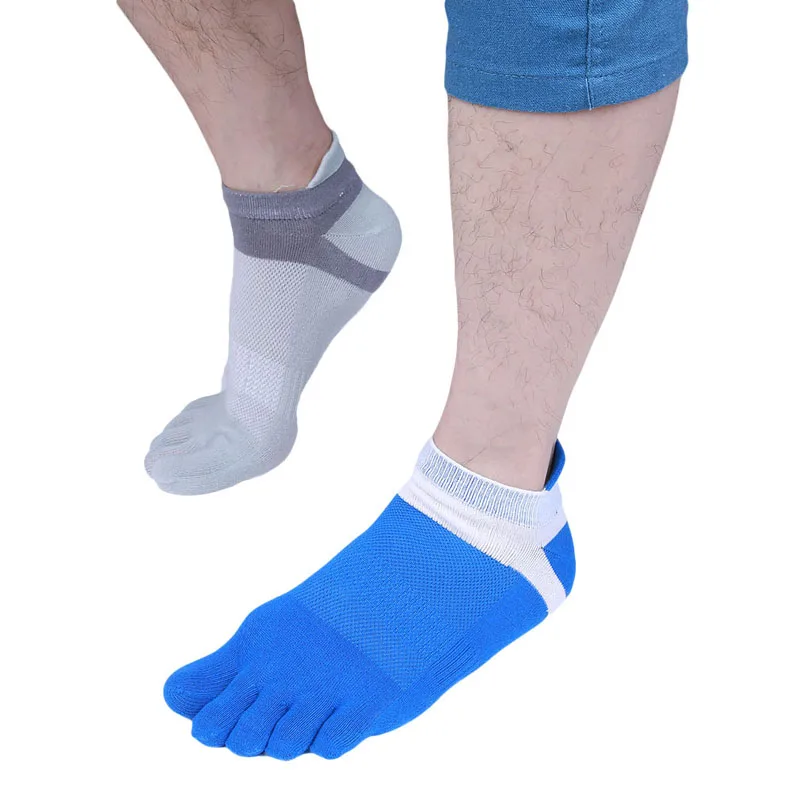 Новые мужские носки с пятью пальцами летние сетчатые дышащие хлопковые Calcetines