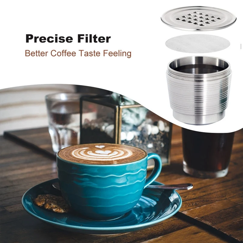 

Used in for Nespresso Coffee Machines, Repetitive Stainless Steel Coffee Capsules, Refillable for Nespresso