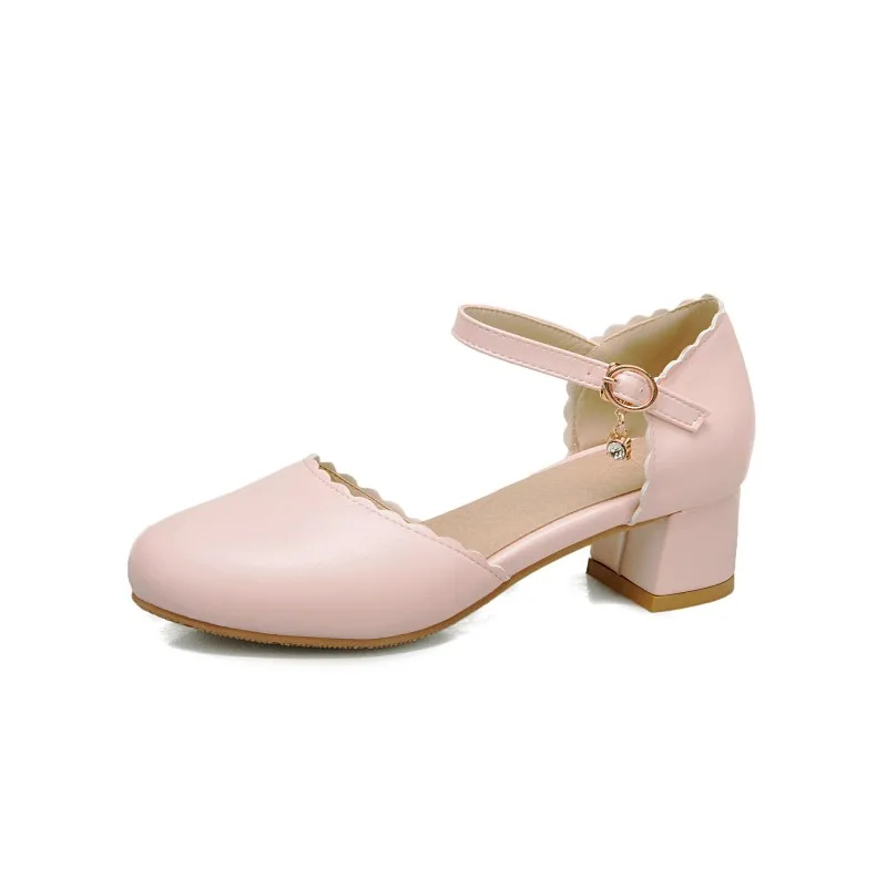 Сандалии женские на массивном каблуке, босоножки на высоком каблуке, Стильная летняя обувь, большие размеры