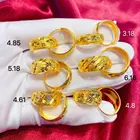 HX 24K серьги из чистого золота настоящие AU 999 серьги из твердого золота красивые 3D розы высококлассные модные классические ювелирные изделия Лидер продаж Новинка 2020