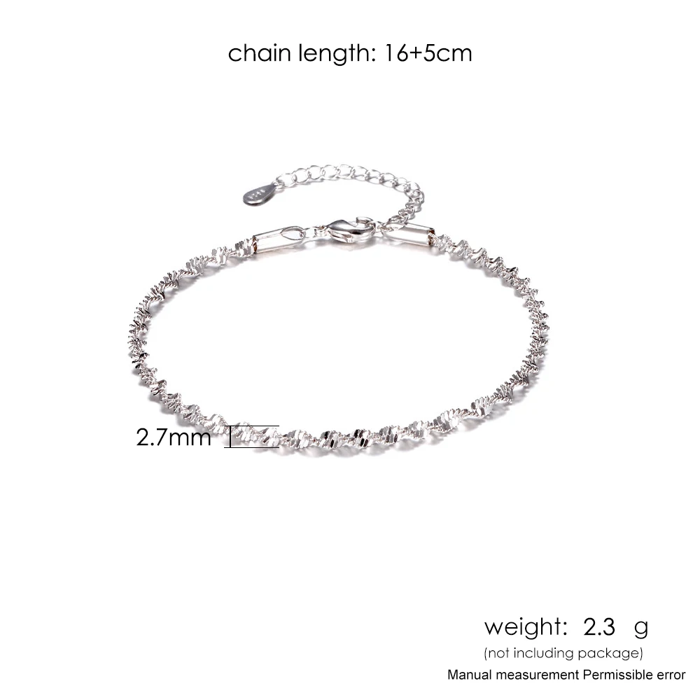 

Bracelet For Women Smooth Exquisite Trendy Spiral Wave Twisted Grain Rose Gold Silver Color Fashion Jewelry Gift KBH064