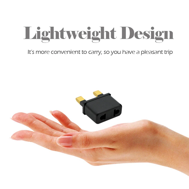 Миниатюрный 2-контактный адаптер питания для Великобритании сменный США