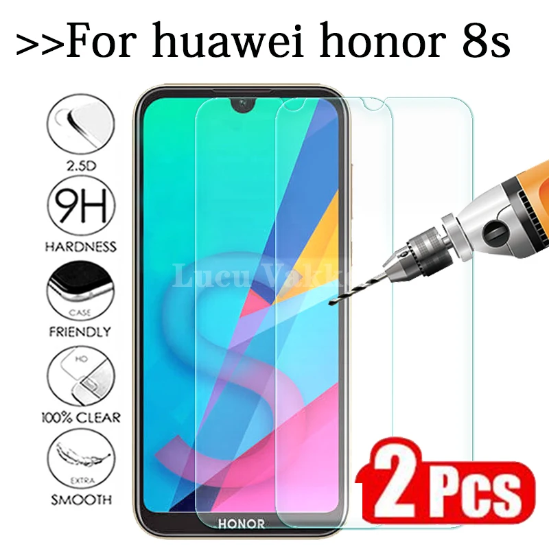 

2pcs Protective Glass on Honor 8s Tempered Glass for Huawei Honer Honor8s 8 S S8 Glas Screen Protector Phone Safety Film 5.71 9h