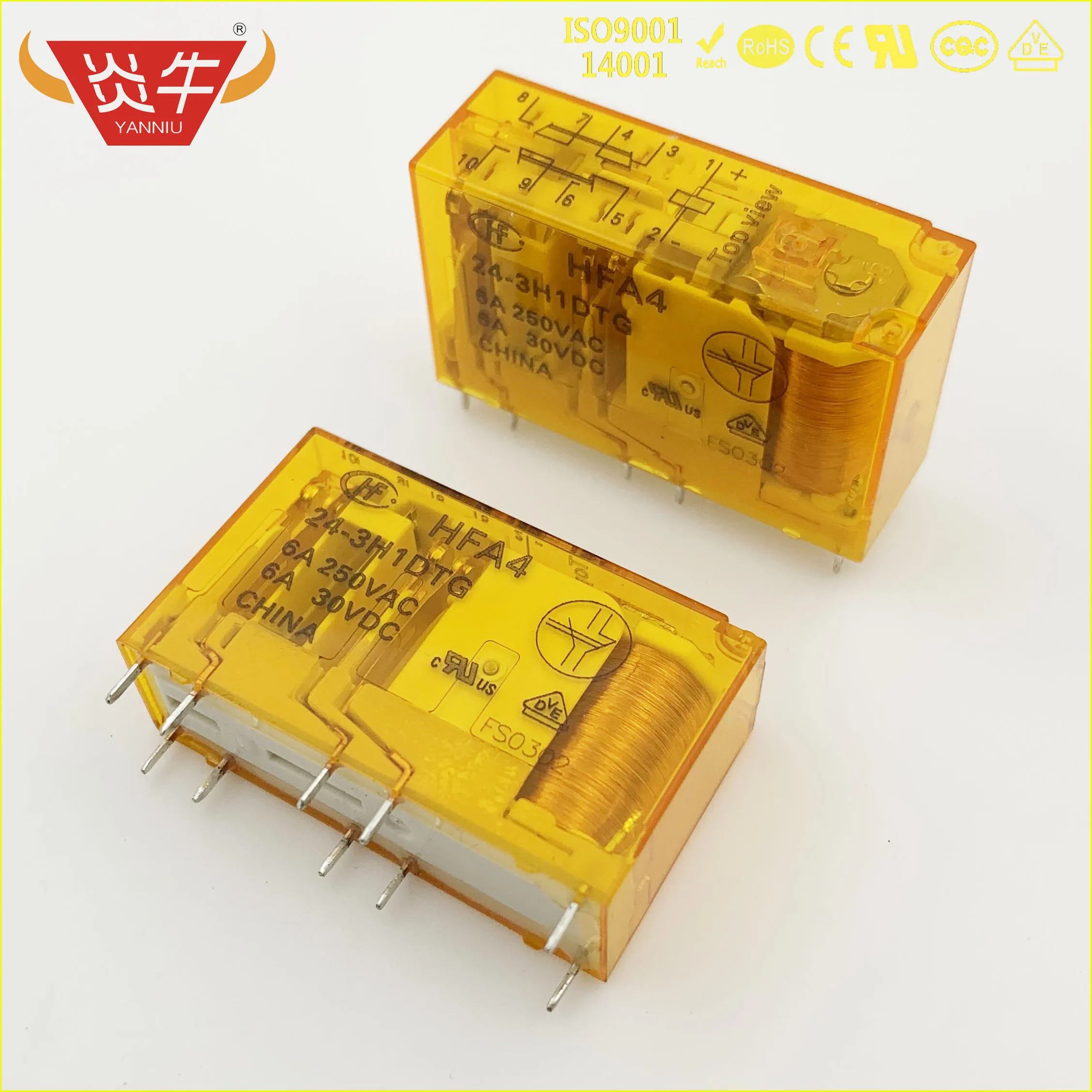 10 шт. реле лифта HF4A HFA4 24V 3H1DTG 2H2DTG 10pin реле 2NO + 2NC или 3NO + 1NC