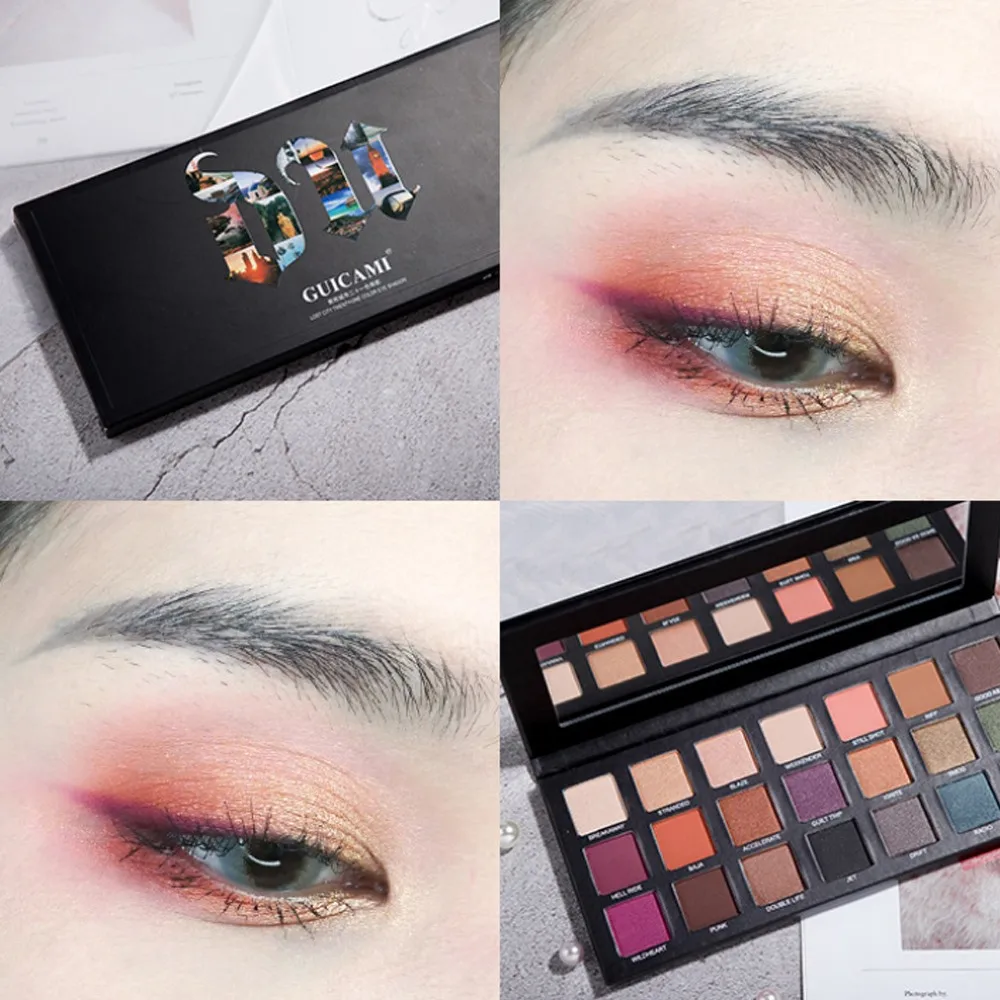 Блестящие матовые тени для век палитра макияжа 21 цвет блестящие стойкие