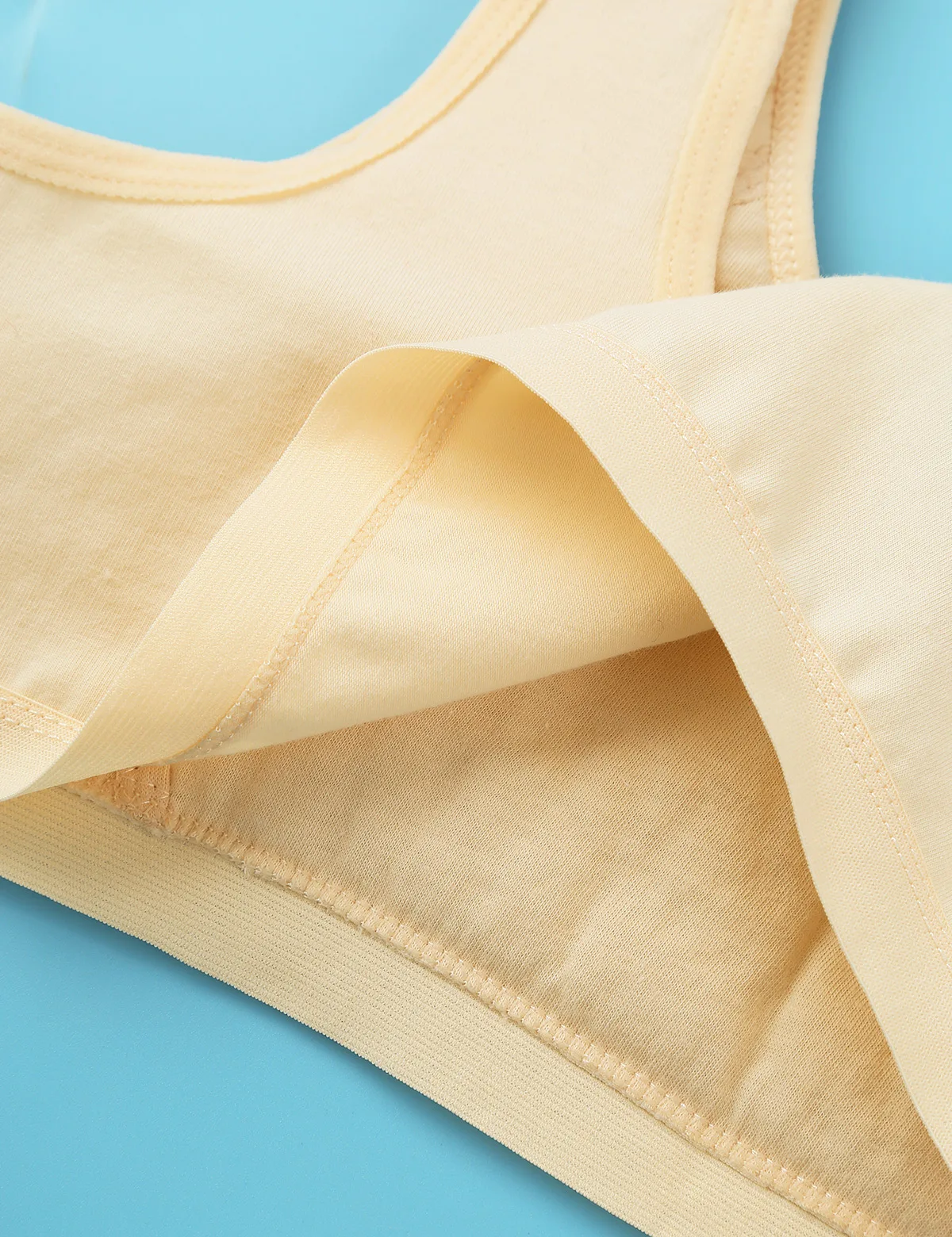 Спортивные бюстгальтеры для девочек милые хлопковые ярких цветов с бантиками