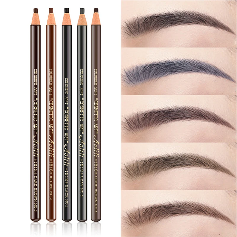 1 шт. отшелушивающая ручка для татуажа бровей водостойкая Перманентная черная