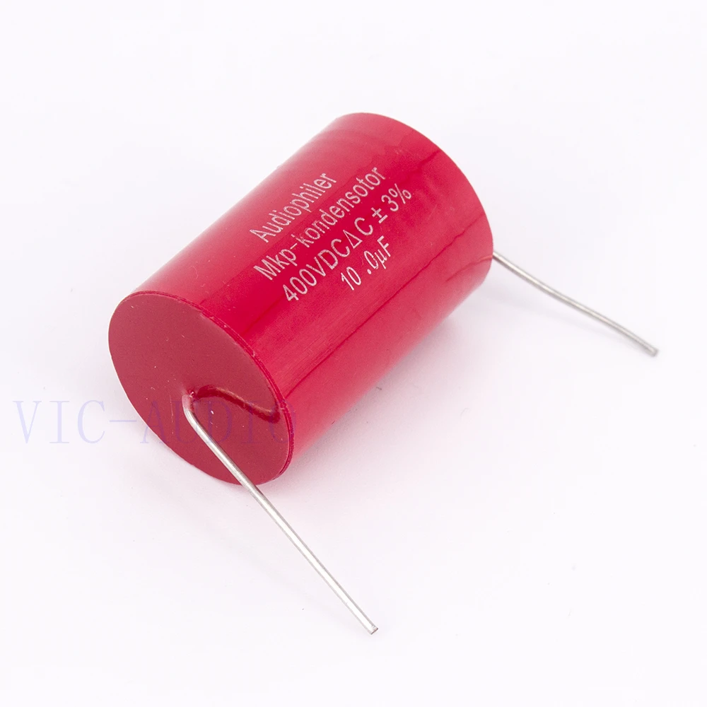 Оптовая продажа 100 шт. конденсатор Audiophiler Mkp с алюминиевой крышкой 10 мкФ 400V DC 3% Hi Fi