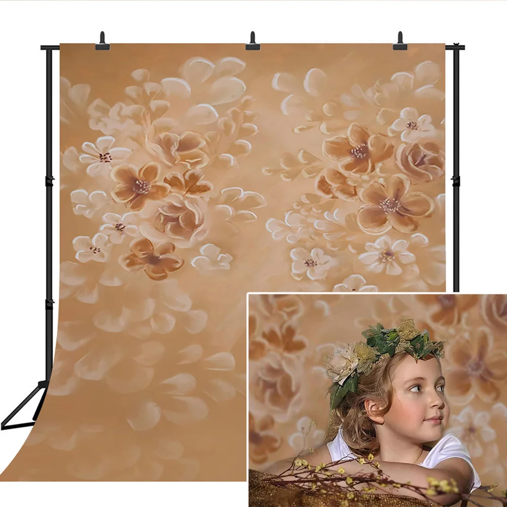 

Абстрактный Цветочный фон для фотосессии новорожденного ребенка портретный фон для фотосъемки цветочный День рождения Свадьба фотосъемка...
