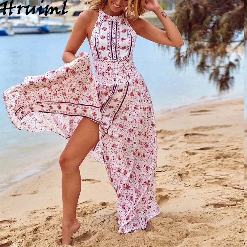 Женское платье без рукавов с высокой талией и открытой спиной вечерние платья