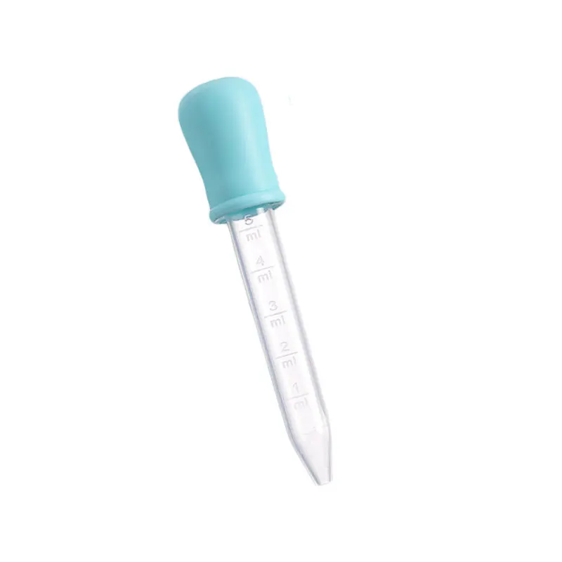 Gotero para beb&eacute;, alimentador de medicina a prueba de choques, alimentador de Medicina de agua para beb&eacute; reci&eacute;n nacido con escala, alimentador de Medicina de Gel de s&iacute;lice de 5ml-4